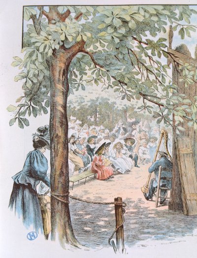 Puppentheater im Jardin du Luxembourg, Paris von Luc Barbut Davray